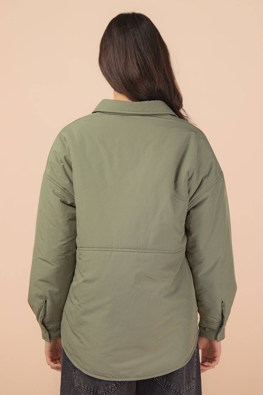 Sage Button Down Casual Jacket