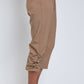Ruched-ankle Crop Pants
