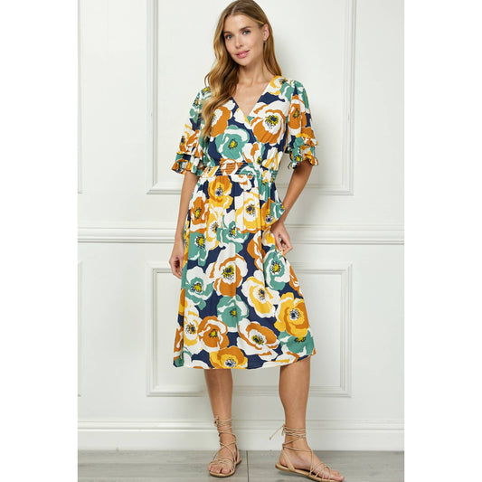 Floral Kimono-style Dress