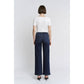 MICA: HIGH RISE WIDE LEG w/ PATCH PKT JEANS