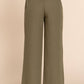 Straight Woven Linen Effect Pants