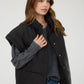 OVERSIZED SNAP BUTTON PUFFER VEST