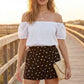 Polka Dot Relaxed Fit Shorts