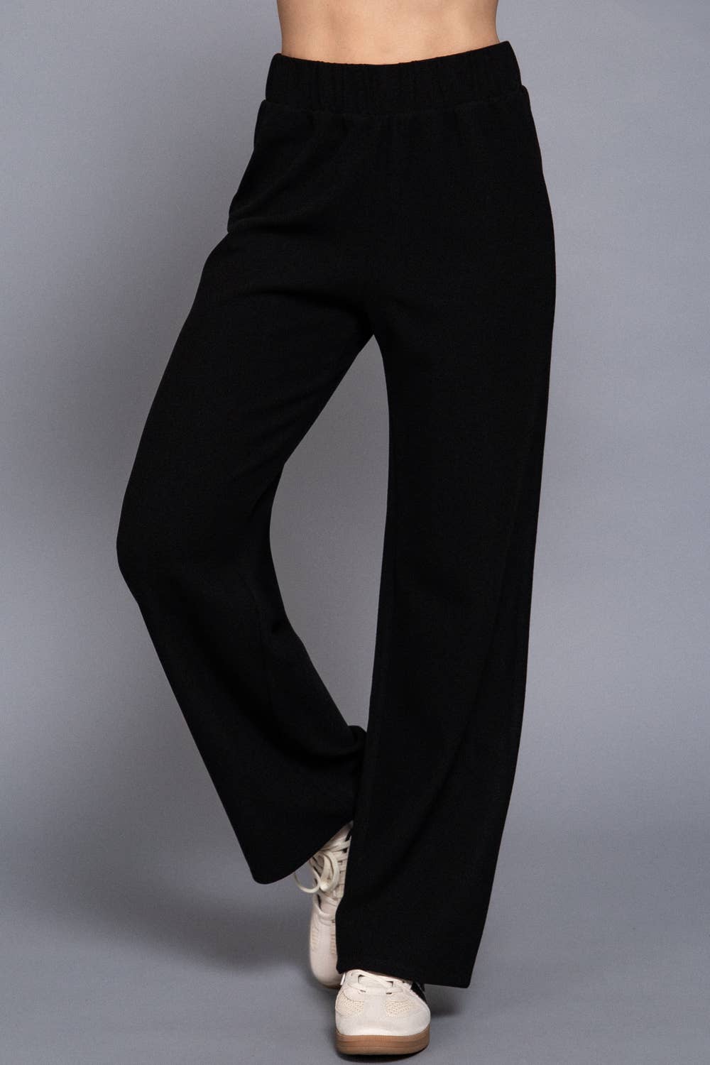 Elastic Waist Soft Knit Pants