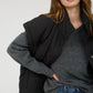 OVERSIZED SNAP BUTTON PUFFER VEST