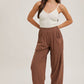 RELAXED BARREL PANTS WITH POCKETS