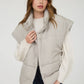 OVERSIZED SNAP BUTTON PUFFER VEST