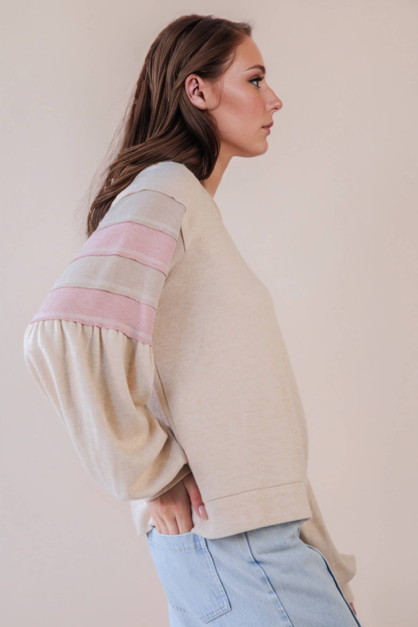 Color Block Sleeve Top