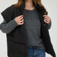 OVERSIZED SNAP BUTTON PUFFER VEST