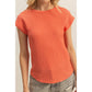 Crew Neck Textured Knit Top