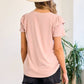 Contrast Ruffle Sleeve Top