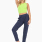Navy textured pants