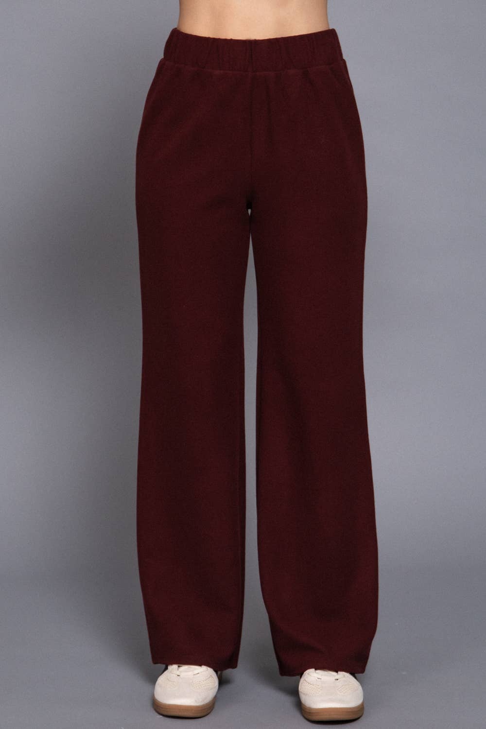 Elastic Waist Soft Knit Pants
