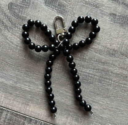 Beaded Bow Purse/Bag Charm