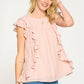 Pink Ruffle Blouse