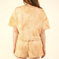 Washed Comfy Knit T op & Shorts Set