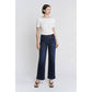 MICA: HIGH RISE WIDE LEG w/ PATCH PKT JEANS