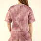 Washed Comfy Knit T op & Shorts Set