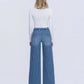 LV Pinstripe Wide Jeans