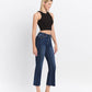 LV1618: HIGH RISE RAW HEM KICK FLARE JEANS
