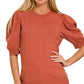 Puff Short Sleeve Sweater
