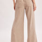 RELAXED MID-RISE FLARE KNIT PANTS
