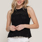 Sleeveless Crochet Sweater