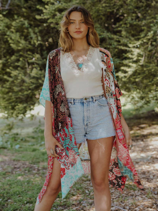 Floral Patchwork Kimono