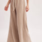 RELAXED MID-RISE FLARE KNIT PANTS
