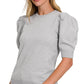 Puff Short Sleeve Sweater