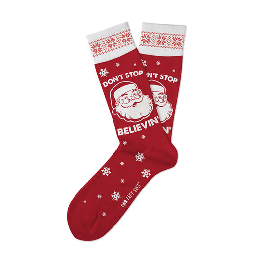 Don't Sto p Believing Christmas Socks