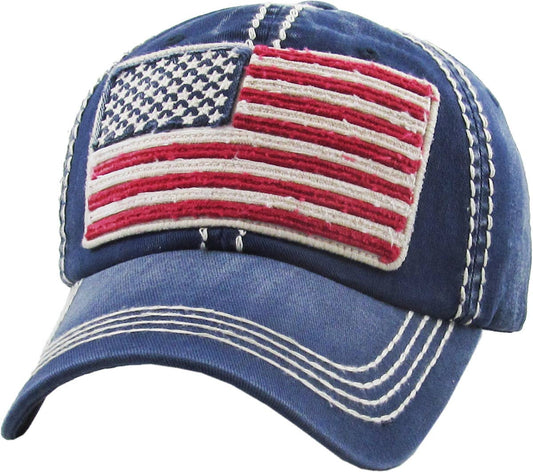 USA Flag Vintage Ballcap