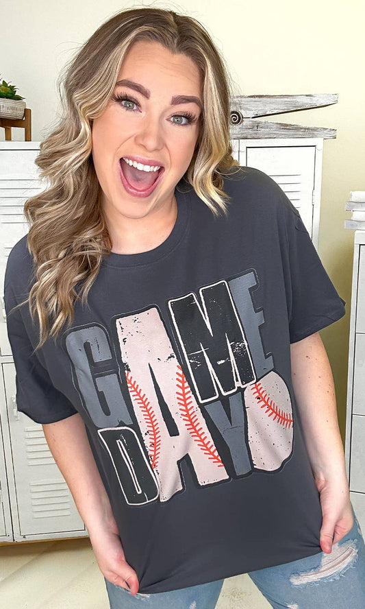 Game Day Baseball Graphic T-Shirt